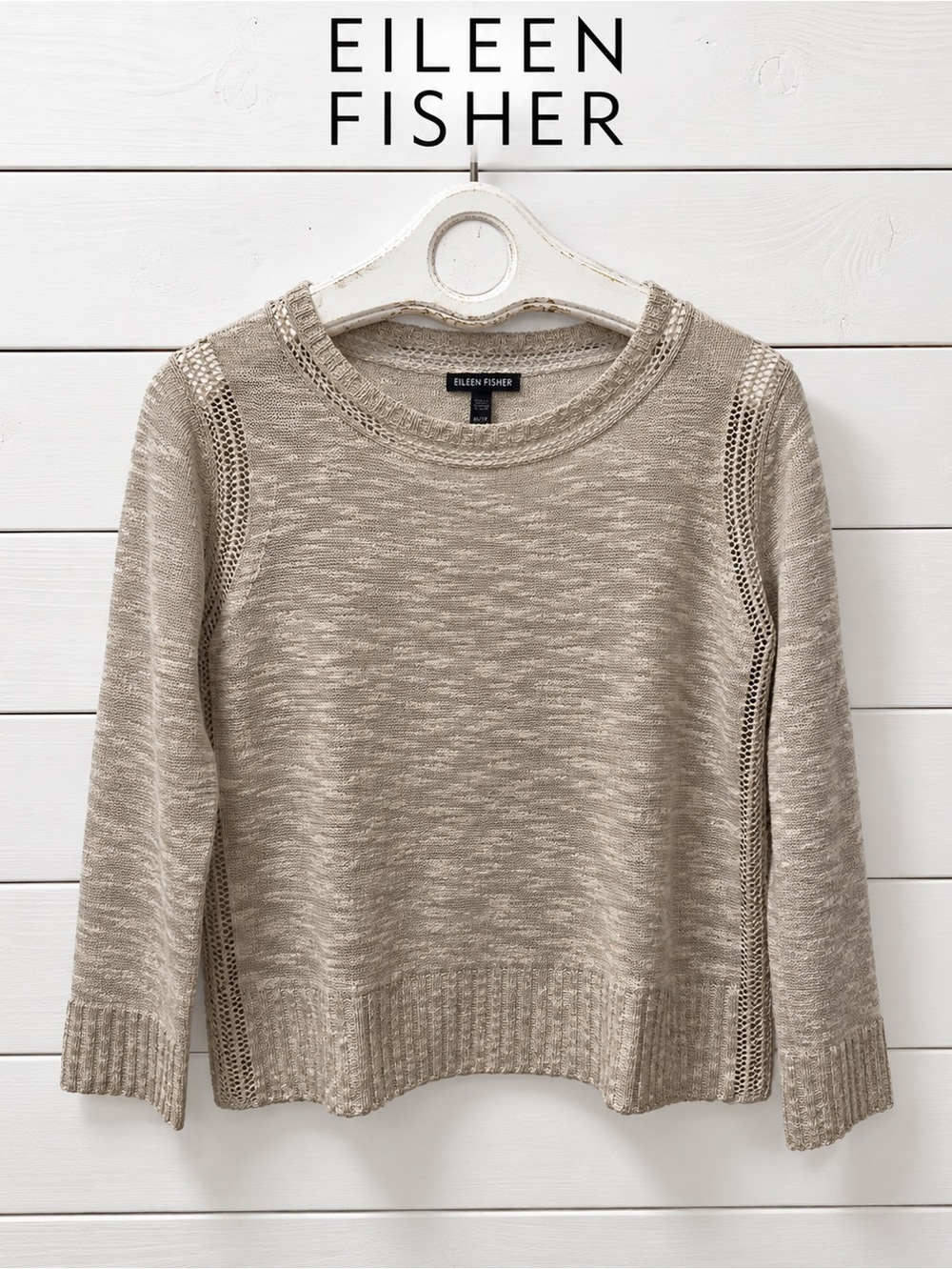 Eileen Fisher Open Knit Sweater – Size XS